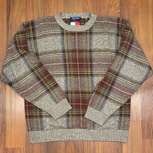 Plaid Men's Sweater Vtg Tommy Hilfiger